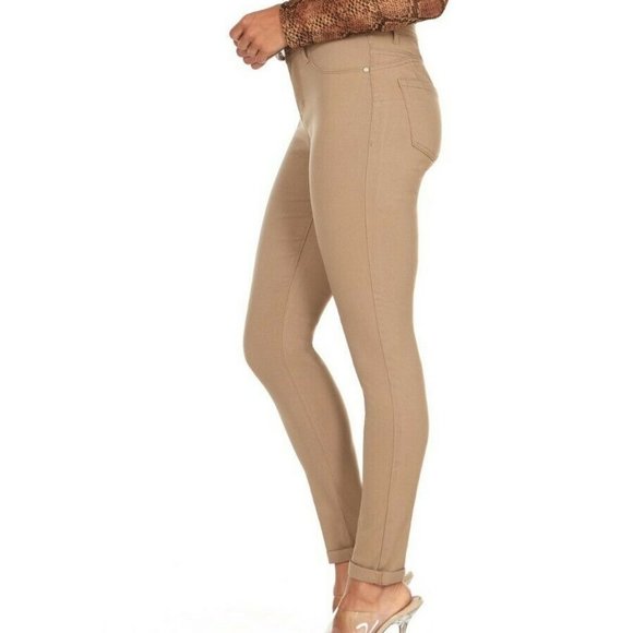 Mid Rise Active Stretch Push Up Skinny Jeans 2X - Picture 3 of 4
